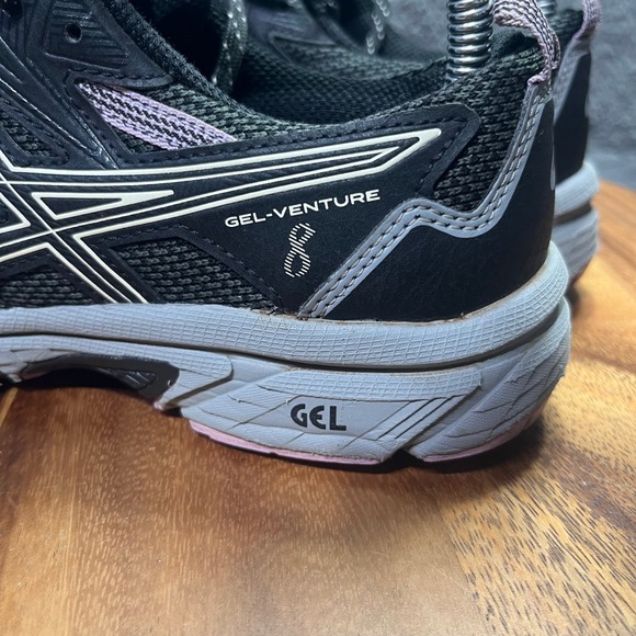 ASICS GEL-Venture 8 Women's Trail Running Shoes Sneakers Black Pink Size 7.5 - Picture 7 of 13